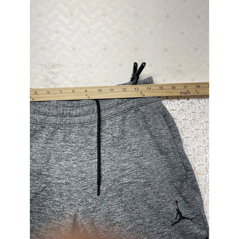 Jordan 23 Alpha Therma Fleece Pants Men's Medium Gray Black BV1313-091
